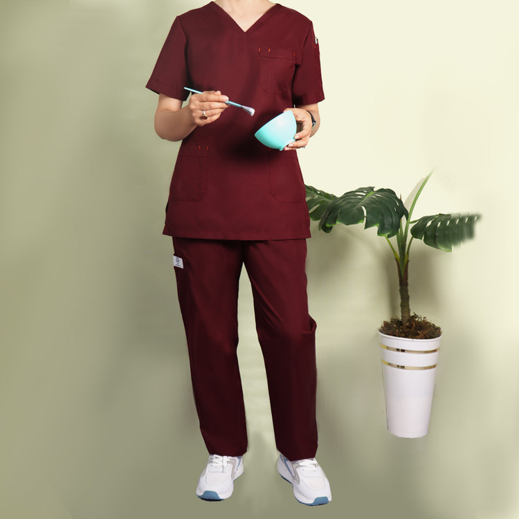 ست اسکراب مدیکال زنانه زرشکی